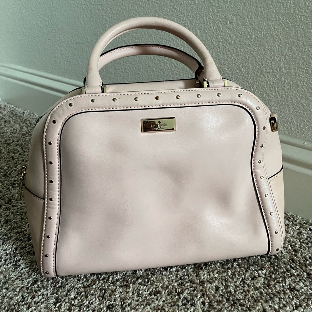 Kate Spade Pink Medium Bowler Tote Crossbody